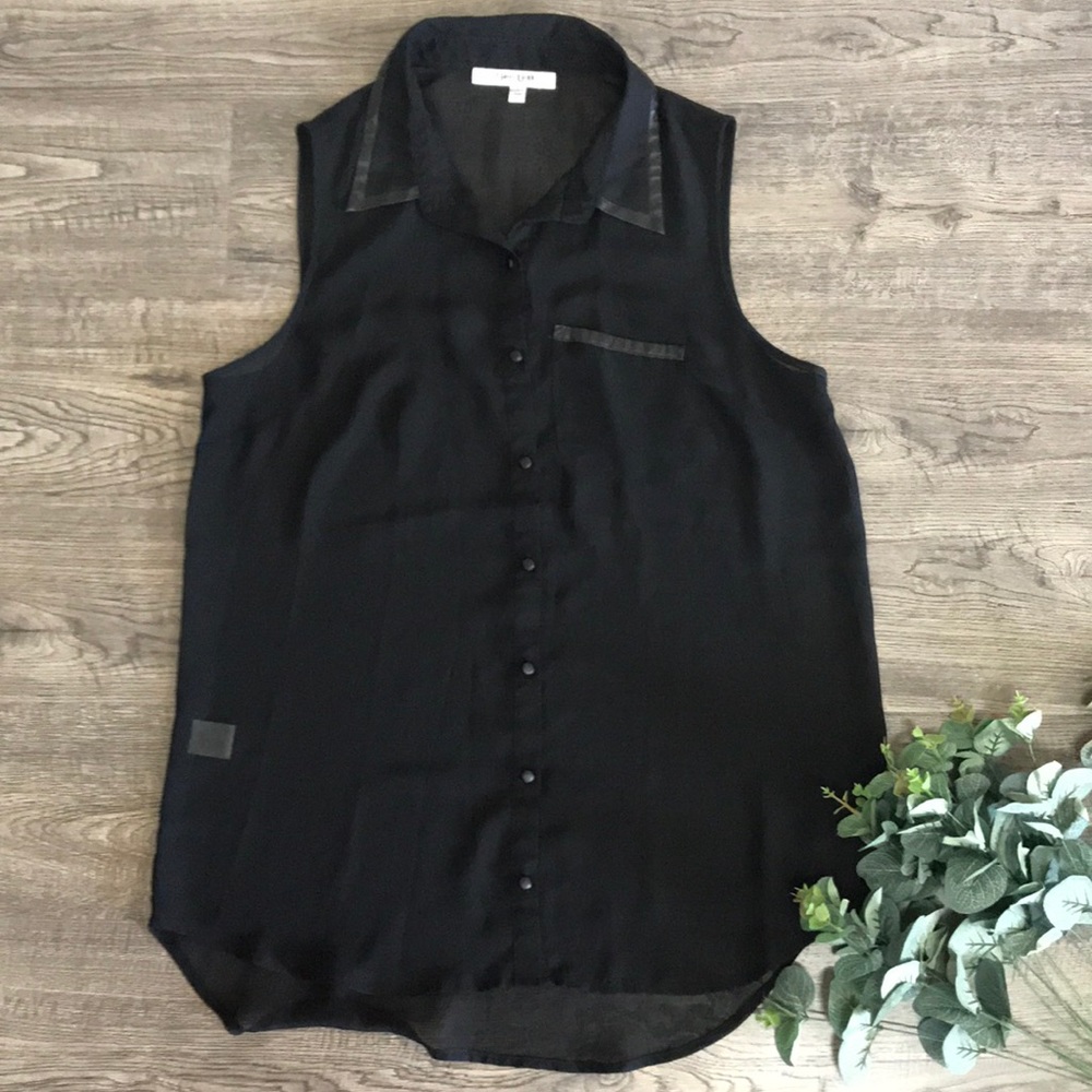 Sheer Black Daniel Rainn Blouse